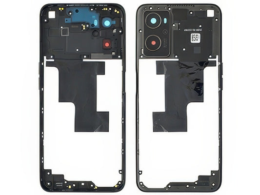 Cover Posteriore + Tasti Laterali + Vetrino Camera + Antenna NFC Starry Nero per Oppo A96