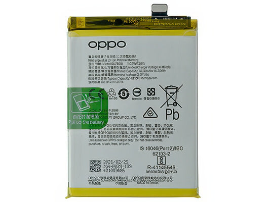 BLP839 Batteria 4310 mAh Li-Ion + Adesivo per Oppo A94 5G