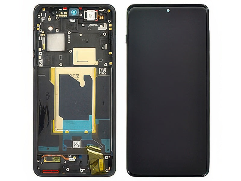 Lcd + Touch Screen + Frame + Tasti Laterali Space Nero per Oppo Find X8 Pro