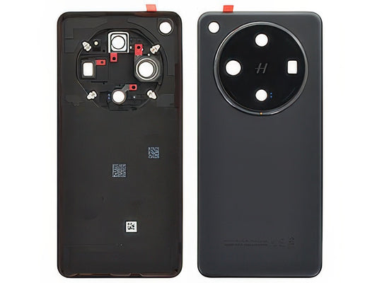 Cover Batteria + Vetrino Camera + Adesivi Space Nero per Oppo Find X8 Pro