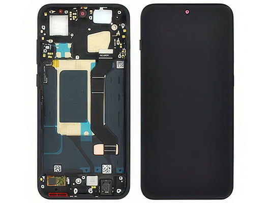 Lcd + Touch Screen + Frame + Tasti Laterali Space Nero per Oppo Find X9 5G
