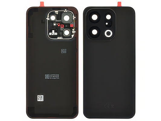 Cover Batteria + Vetrino Camera + Adesivi Space Nero per Oppo Find X9 5G