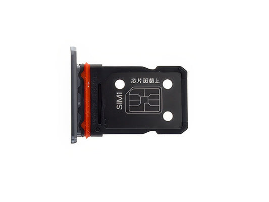 Sportello Dual Sim Card Glaze Nero per Oppo Find X5 Pro