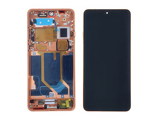 Lcd + Touch Screen + Frame + Tasti Laterali Canyon Arancione per Oppo Find X9 Ultra 5G