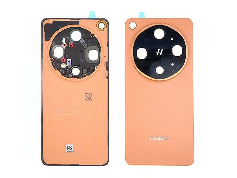 Cover Batteria + Vetrino Camera + Adesivi Canyon Arancione per Oppo Find X9 Ultra 5G