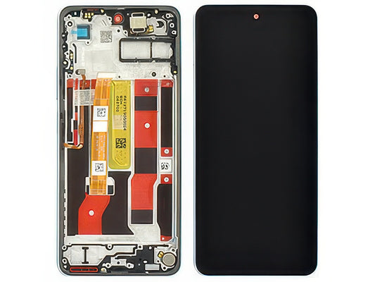 Lcd + Touch Screen + Frame + Tasti Laterali Feather Blu per Oppo A5 Pro 4G