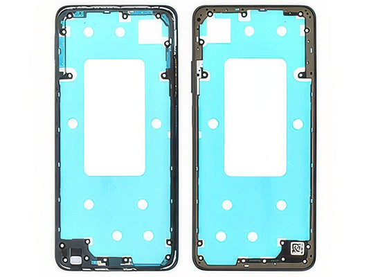 Cover Posteriore + Tasti Volume Nero Blu per Oppo A5X