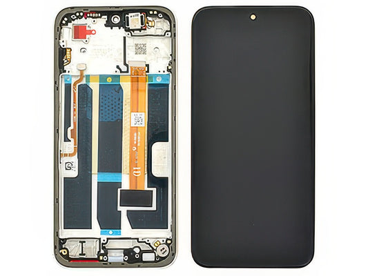 Lcd + Touch Screen + Frame + Tasti Laterali Aurora Oro per Oppo A6 4G