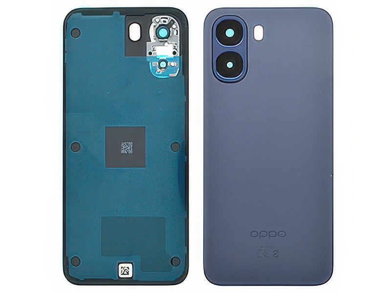 Cover Batteria + Vetrino Camera + Adesivi Plum Viola per Oppo A6X