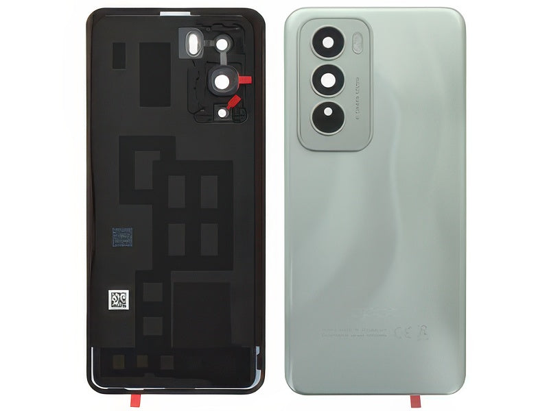 Cover Batteria + Vetrino Camera + Adesivi Astro Argento per Oppo Reno 12 5G