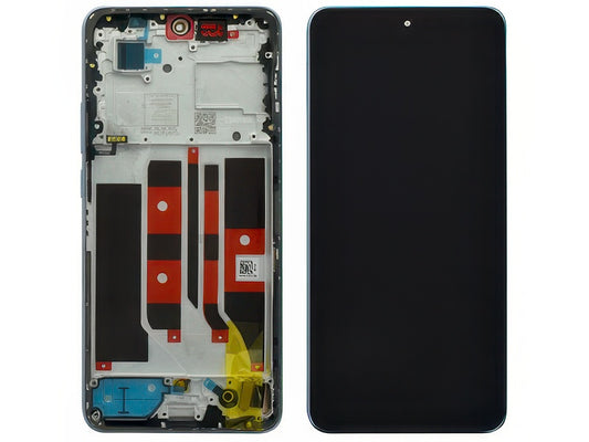 Lcd + Touch Screen + Frame + Tasti laterali Ocean Blu per Oppo Reno11 F 5G