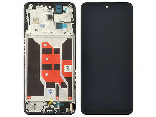 Lcd + Touch Screen + Frame Nero per Oppo Reno12 F 5G