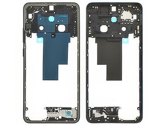 Cover Posteriore + Antenna NFC + Tasti Laterali Nero Verde per Oppo Reno12 FS 5G