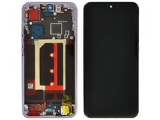 Lcd + Touch Screen + Frame + Tasti laterali Plume Viola per Oppo Reno13 Pro 5G