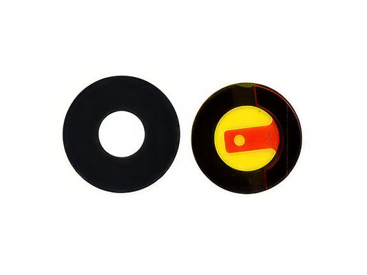 Vetrino Camera Posteriore 50MP + Adesivo Nero per Oppo Reno14 5G