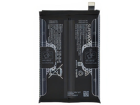 BLPC63 Batteria 6000 mAh Li-Ion + Adesivo per Oppo Reno14 F 5G