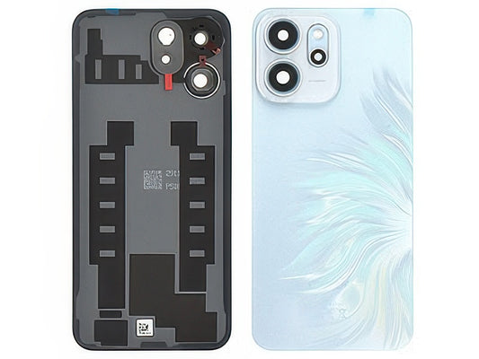 Cover Batteria + Vetrino Camera + Adesivi Opal Blu per Oppo Reno14 FS 5G