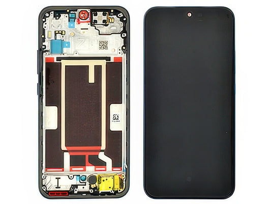 Lcd + Touch Screen + Frame + Switch Tasti Laterali Twilight Nero per Oppo Reno15 F 5G