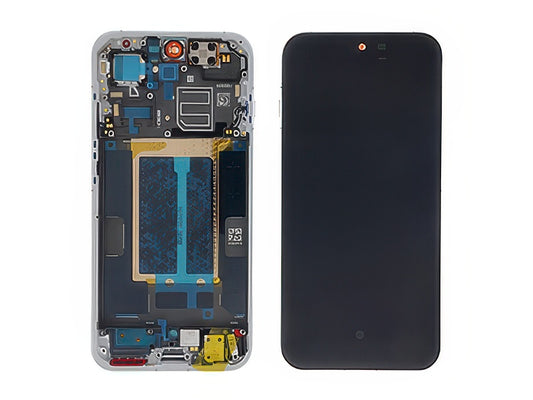 Lcd + Touch Screen + Frame + Tasti laterali Pop Bianco per Oppo Reno16 5G