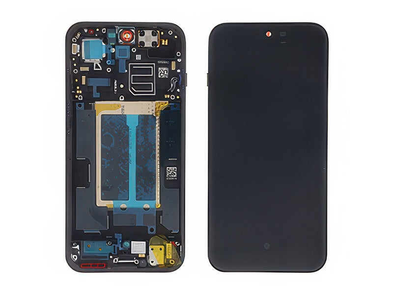 Lcd + Touch Screen + Frame + Tasti laterali Viola Nero per Oppo Reno16 5G