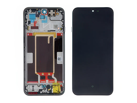 Lcd + Touch Screen + Frame + Tasti laterali Pop Bianco per Oppo Reno16 FS 5G