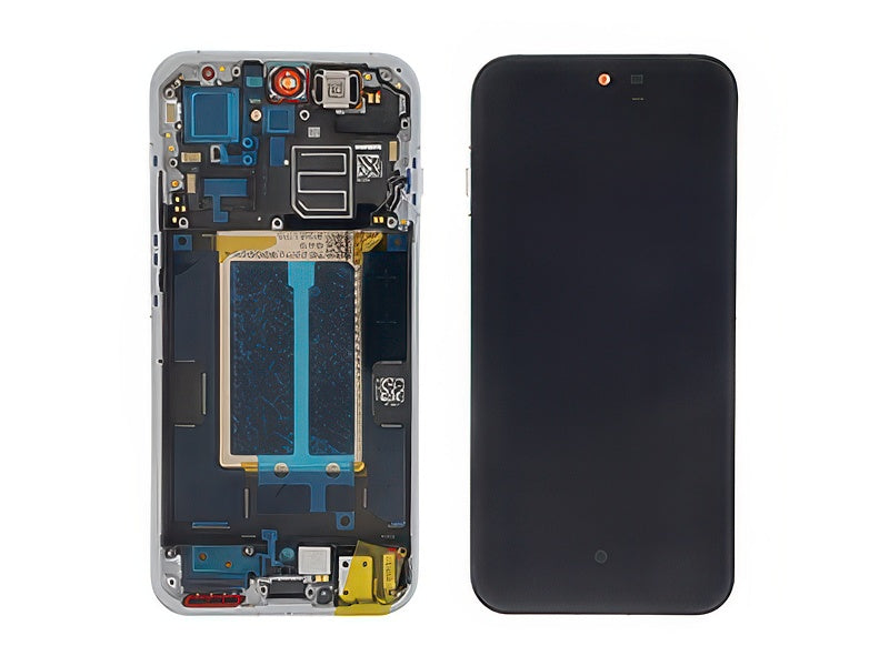 Lcd + Touch Screen + Frame + Tasti laterali Pop Bianco per Oppo Reno16 Pro 5G