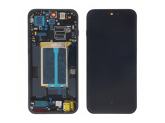 Lcd + Touch Screen + Frame + Tasti laterali Starlight Nero per Oppo Reno16 Pro 5G