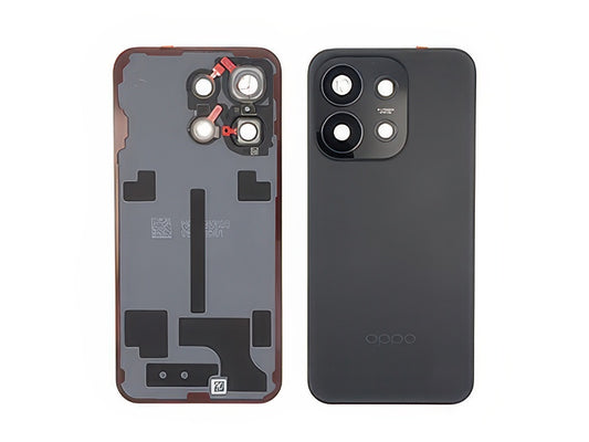 Cover Batteria + Vetrino Camera + Adesivi Starlight Nero per Oppo Reno16 Pro 5G