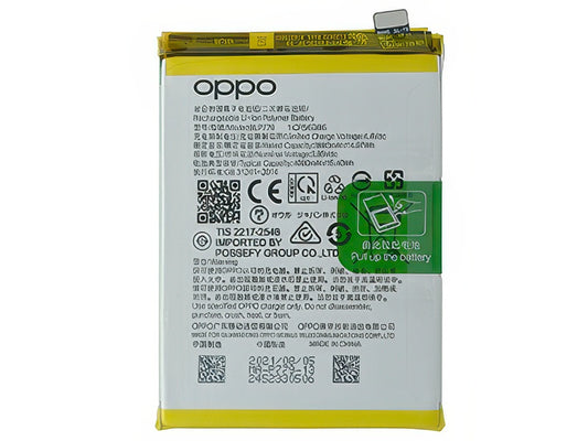 BLP779 Batteria 4000 mAh Li-Ion + Adesivo per Oppo Reno4 Z 5G