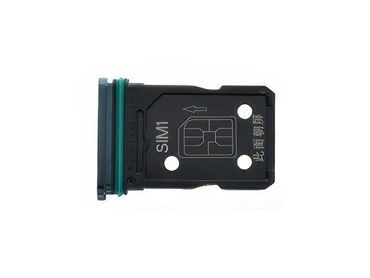 Sportello Dual Sim Card + Alloggio Space Nero per Oppo Reno4 5G