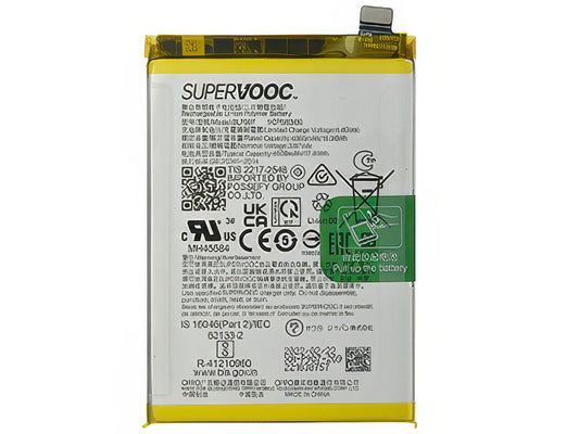 BLP907 Batteria 4500 mAh Li-Ion + Adesivo per Oppo Reno7
