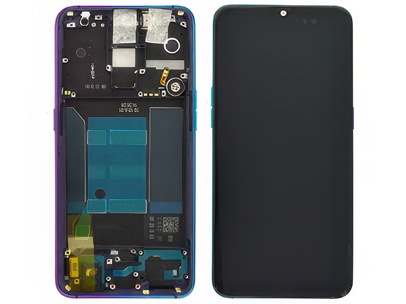Lcd + Touch Screen + Frame + Tasti Laterali + Altoparlante + Vibrazione Radiant Mist per Oppo RX17 Pro