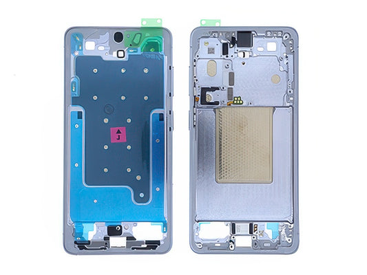 Guscio frontale + Frame Supporto LCD e Touchscreen + Tasti Laterali Silver Shadow per Samsung SM-S942 Galaxy S26