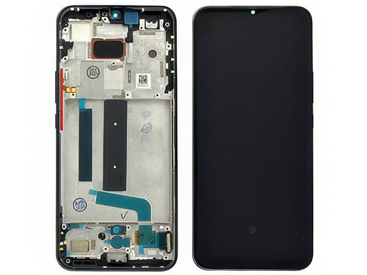 Lcd + Touch Screen + Frame + Tasti Laterali Nero per Xiaomi Mi 10 Lite 5G
