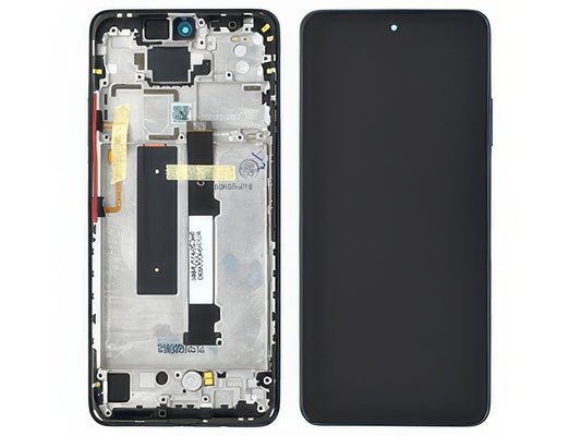 Lcd + Touchscreen + Frame + Tasti Laterali + Vibrazione Atlantic Blu per Xiaomi Mi 10T Lite 5G