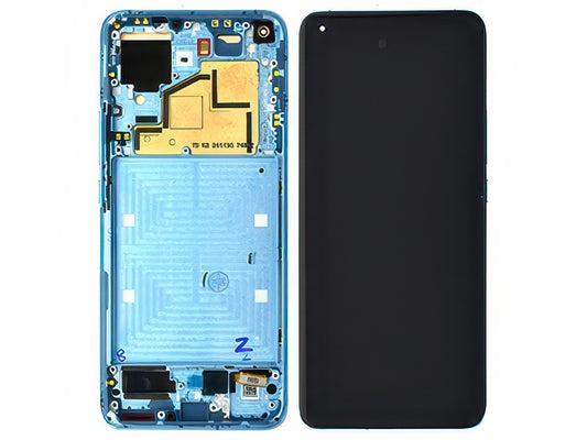 Lcd + Touchscreen + Frame + Tasti Laterali Horizon Blu per Xiaomi Mi 11 5G
