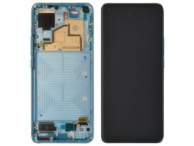 Lcd + Touch Screen + Frame + Tasti Laterali Horizon Blu per Xiaomi Mi 11 5G