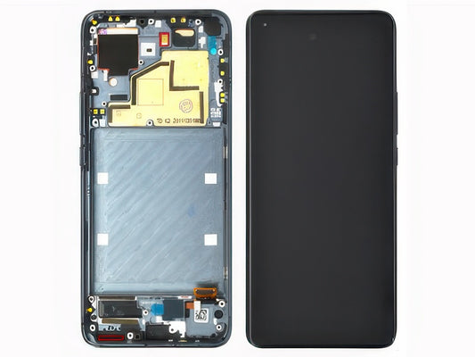 Lcd + Touch Screen + Frame + Tasti Laterali Midnight Grigio per Xiaomi Mi 11 5G