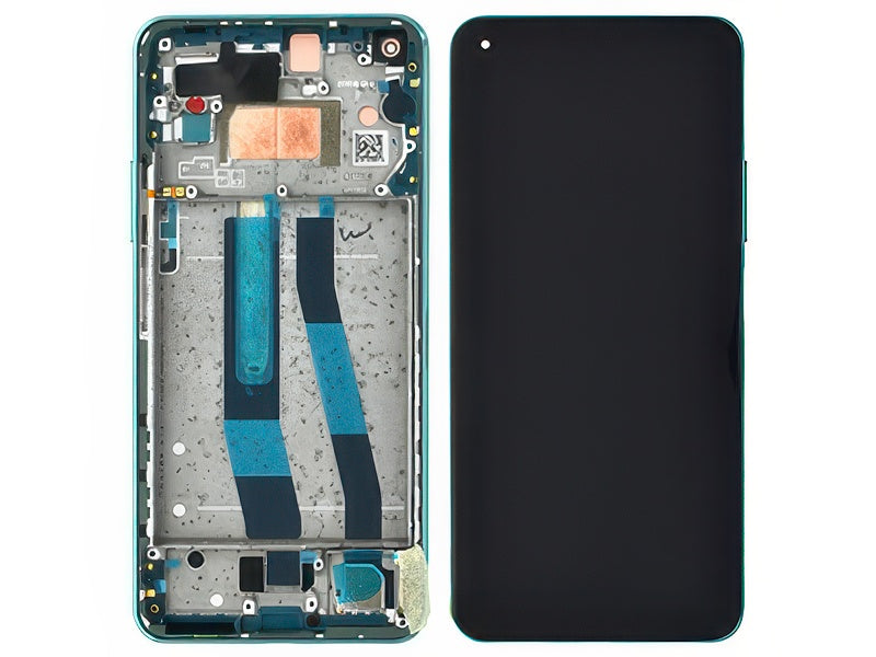 Lcd + Touchscreen + Frame + Tasto Volume Mint Green per Xiaomi Mi 11 Lite 5G