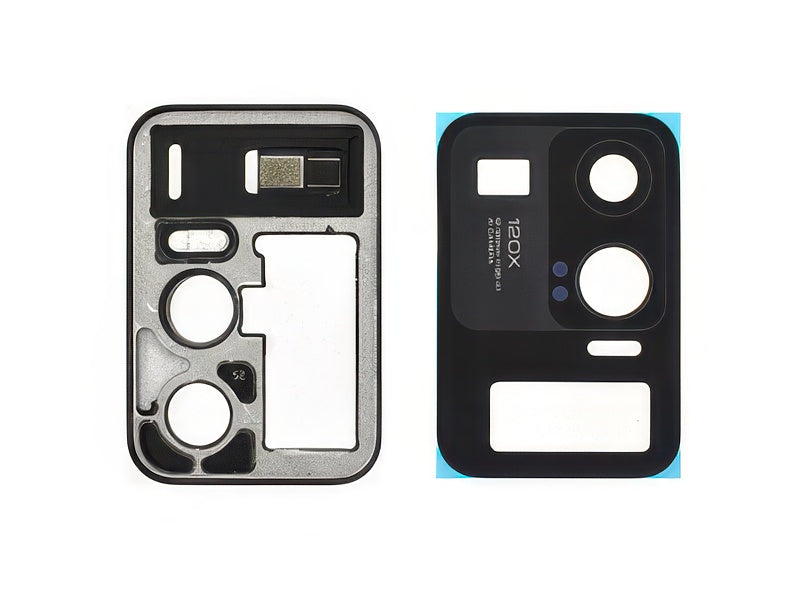 Cover Camera + Vetrino + Adesivi Ceramic Black per Xiaomi Mi 11 Ultra 5G