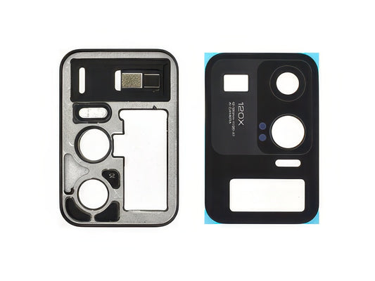 Cover Camera + Vetrino + Adesivi Ceramic Black per Xiaomi Mi 11 Ultra 5G