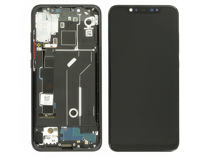 Lcd + Touch Screen + Frame + Tasti Laterali Nero per Xiaomi Mi 8