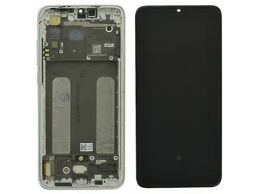 Lcd + Touch Screen + Frame + Tasti Laterali Bianco per Xiaomi Mi 9 Lite