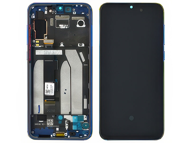 Lcd + Touchscreen + Frame + Tasti Laterali Ocean Blu per Xiaomi Mi 9 SE