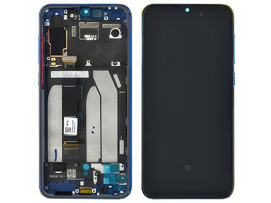 Lcd + Touchscreen + Frame + Tasti Laterali Ocean Blu per Xiaomi Mi 9 SE