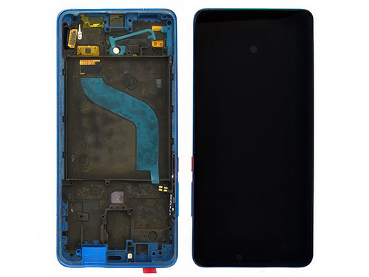 Lcd + Touch Screen + Frame + Tasti Laterali Blu per Xiaomi Mi 9T