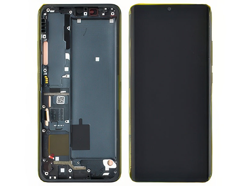 Lcd + Touchscreen + Frame + Tasti Laterali Midnight Nero per Xiaomi Mi Note 10 Pro