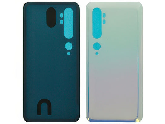 Cover Batteria + Adesivi Glacier Bianco per Xiaomi Mi Note 10