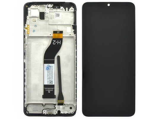 Lcd + Touch Screen + Frame + Switch Tasti Laterali Nero per Xiaomi Poco C65 - Compatibile