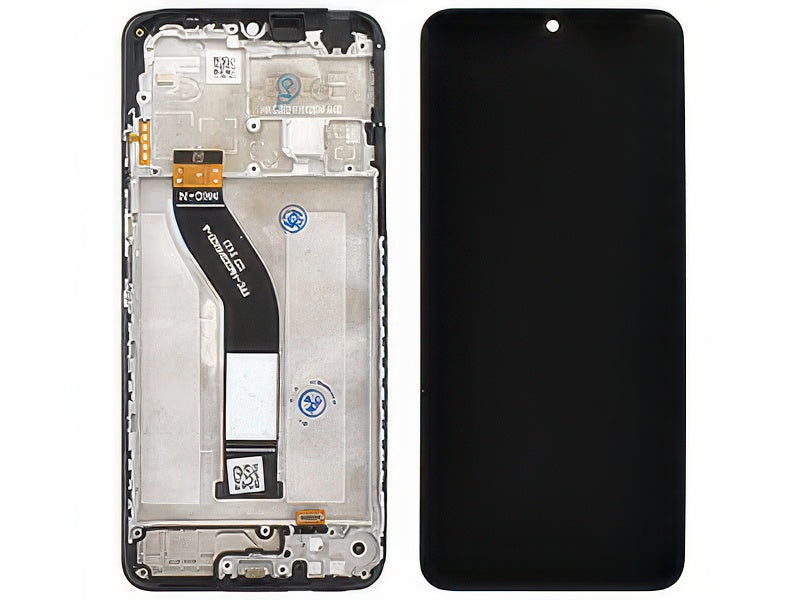 Lcd + Touch Screen + Frame + Switch Tasti Laterali Nero per Xiaomi Poco C75 - Compatibile